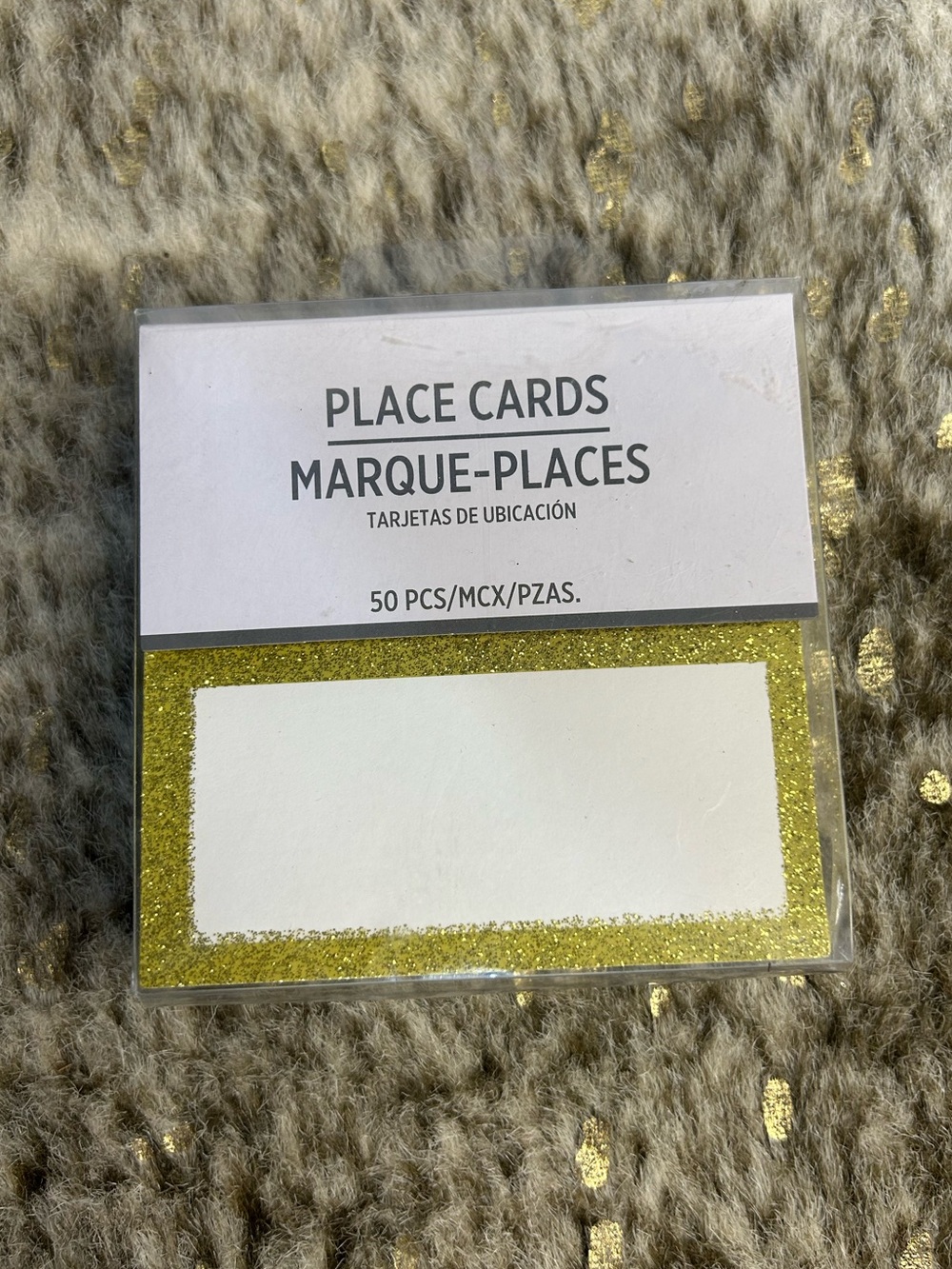 5 forβ $25π₯Gold Glitter Place Cards- Set of 50- New
